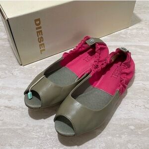 NIB Diesel Tippy Open Toe Ballet Flat Shoes
*6